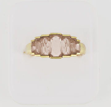 Bugatti Deco Ring - Rose Quartz